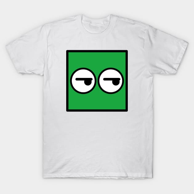 Kubi - the square emoticons – Tsk Tsk, the skeptical face T-Shirt by LiveForever